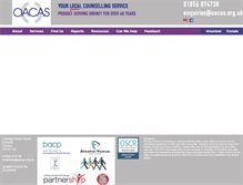 Tablet Screenshot of oacas.org.uk